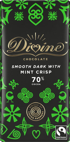 Divine 70% Dark Chocolate with Mint 90g
