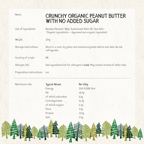 Whole Earth Organic Crunchy Peanut Butter