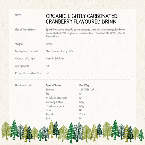 Whole Earth Organic Sparkling Cranberry