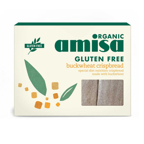Amisa Organic Gluten Free Buckwheat Crispbread - Roots Fruits & Flowers Glasgow