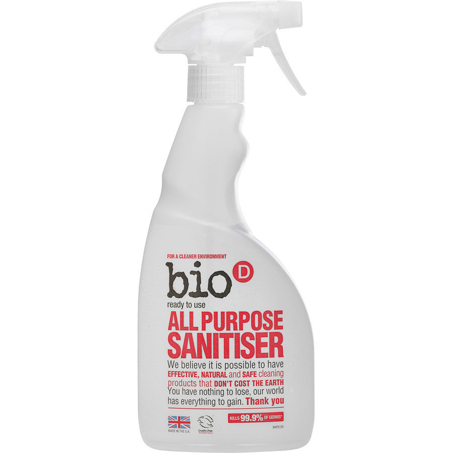 Bio-D All Purpose Sanitiser Spray - Roots Fruits & Flowers Glasgow