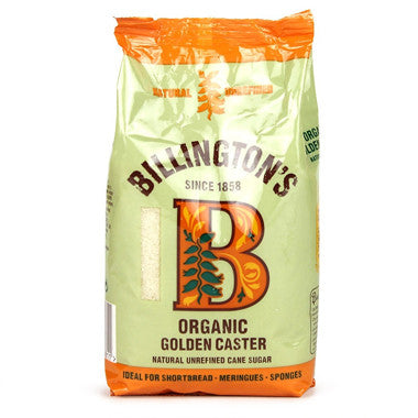 Billington's Organic Golden Caster Sugar 500g - Roots Fruits & Flowers Glasgow