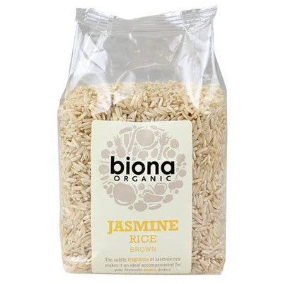 Biona Organic Wholegrain Jasmine Rice - Roots Fruits & Flowers Glasgow
