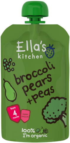 Ella's Kitchen Broccoli, Peas + Pears