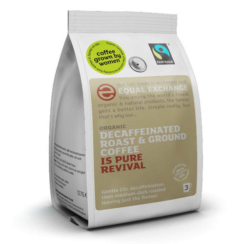 Equal Exchange Decaffeinated Ground Coffee - Roots Fruits & Flowers Glasgow