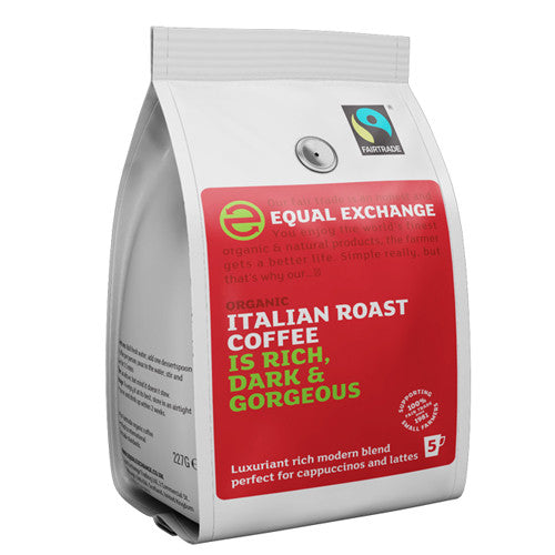 Equal Exchange Italian Roast Ground Coffee - Roots Fruits & Flowers Glasgow