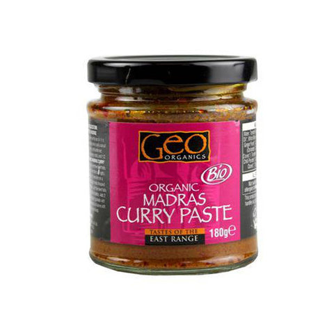 Geo Organic Madras Curry Paste - Roots Fruits & Flowers Glasgow