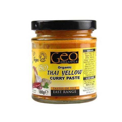 Geo Organic Thai Yellow Curry Paste - Roots Fruits & Flowers Glasgow