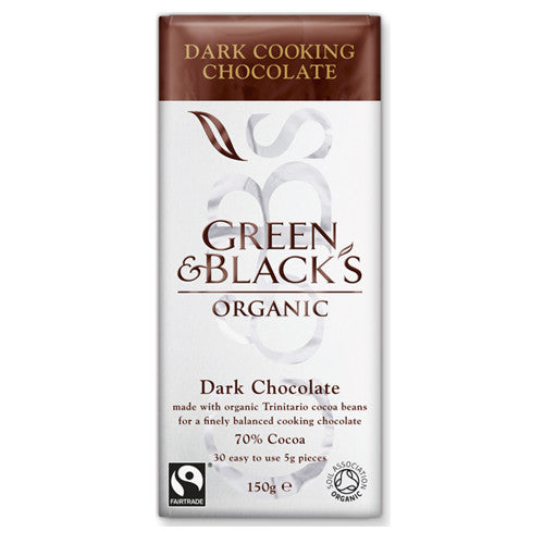 Green & Blacks Organic Dark Cooking Chocolate - Roots Fruits & Flowers Glasgow