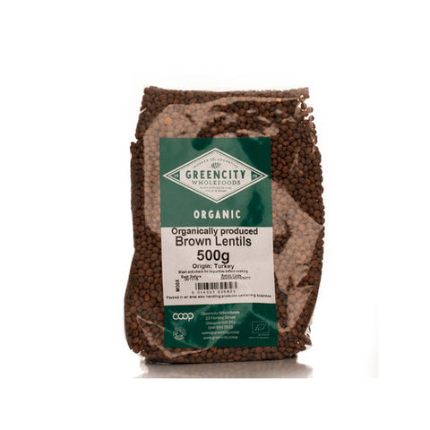 GreenCity Organic Brown Lentils - Roots Fruits & Flowers Glasgow