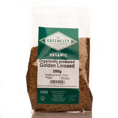 GreenCity Organic Golden Linseed - Roots Fruits & Flowers Glasgow
