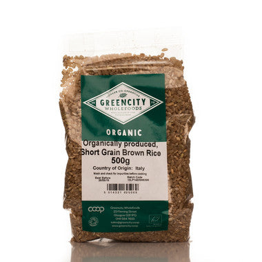 GreenCity Organic Short Grain Brown Rice - Roots Fruits & Flowers Glasgow
