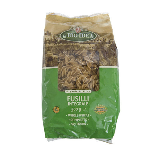La Bio Idea Organic Whole Wheat Fusilli - Roots Fruits & Flowers Glasgow