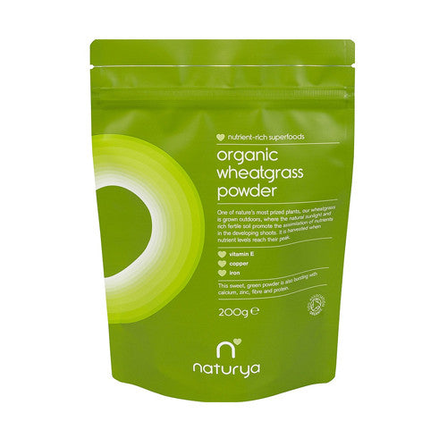 Naturya Organic Wheatgrass Powder - Roots Fruits & Flowers Glasgow