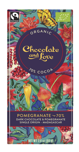 Chocolate and Love Pomegranate 70% Dark