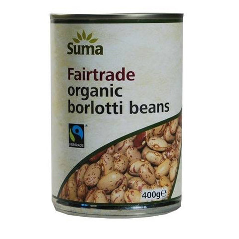 Suma Organic Borlotti Beans - Roots Fruits & Flowers Glasgow