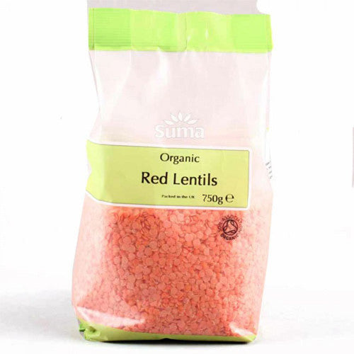 Suma Organic Red Lentils - Roots Fruits & Flowers Glasgow