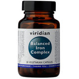 Viridian Balanced Iron Complex 30 Caps - Roots Fruits & Flowers Glasgow