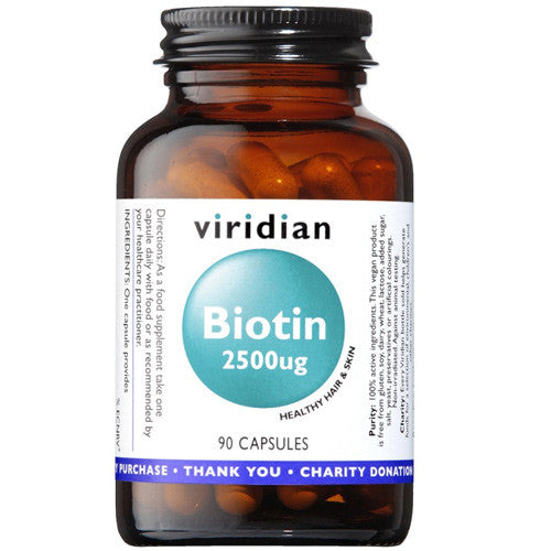 Viridian Biotin 2500ug - Roots Fruits & Flowers Glasgow