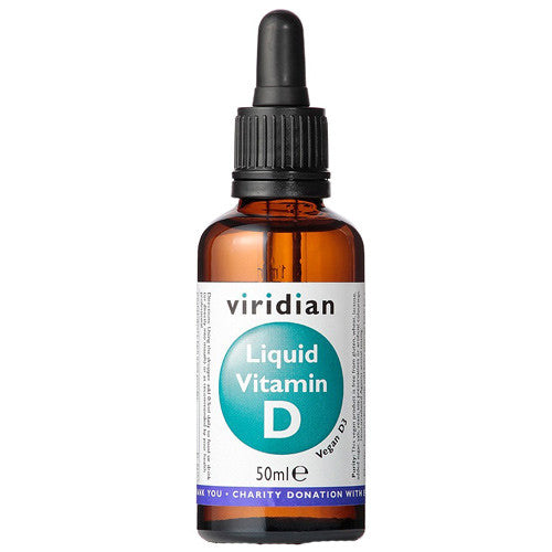 Viridian Liquid Vitamin D 50ml - Roots Fruits & Flowers Glasgow