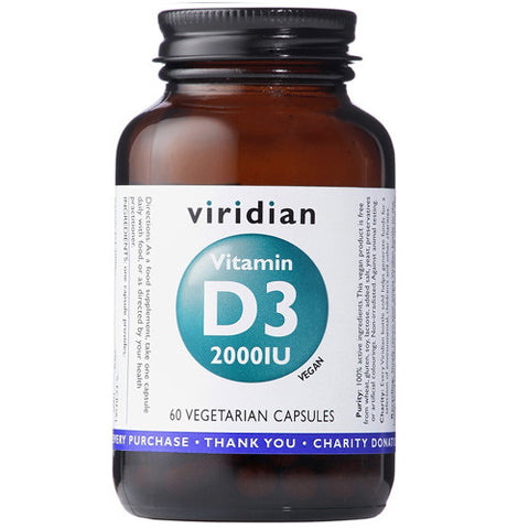 Viridian Vitamin D3 2000iu - Roots Fruits & Flowers Glasgow