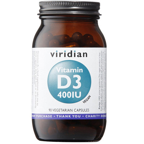 Viridian Vitamin D3 400iu - Roots Fruits & Flowers Glasgow