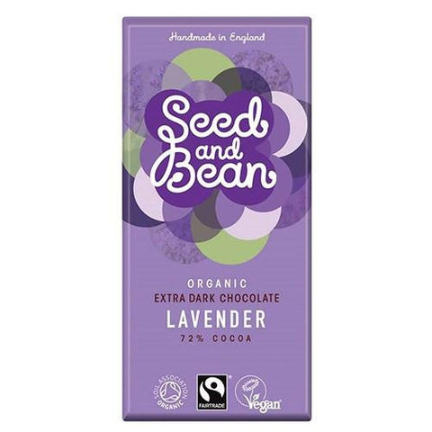 seed and bean lavender chocolate Seed and Bean Lavender Chocolate (72%) – Roots Fruits & Flowers Glasgow