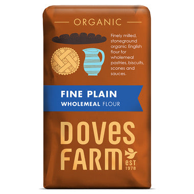 Doves Organic Fine Plain English Wholemeal Flour