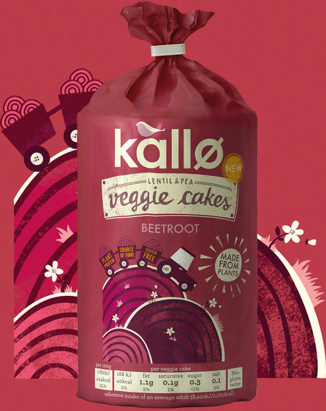 Kallo beetroot veggie cakes 122g